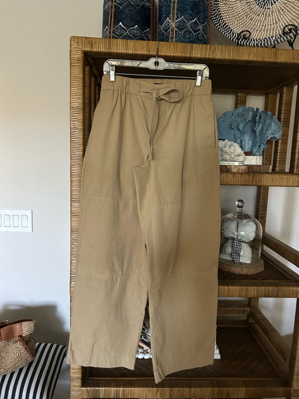 Banana Republic ladies khaki drawstring pants